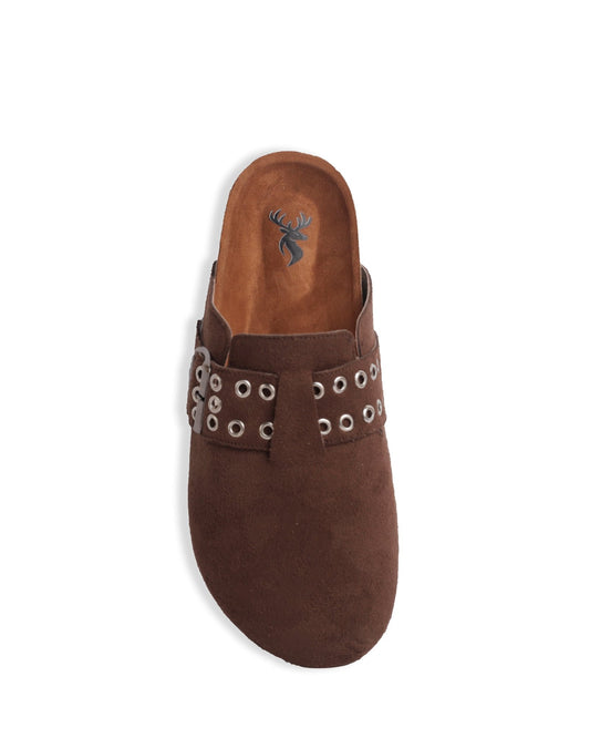 Chunky Clogs - Brown - Shozana