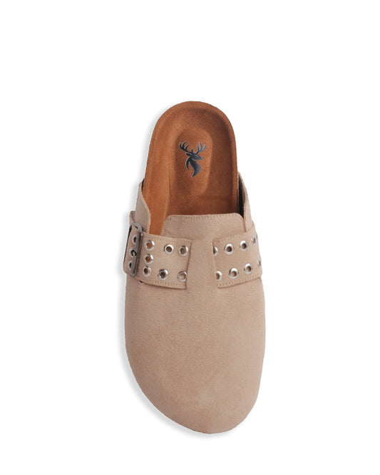 Chunky Clogs - Beige - Shozana
