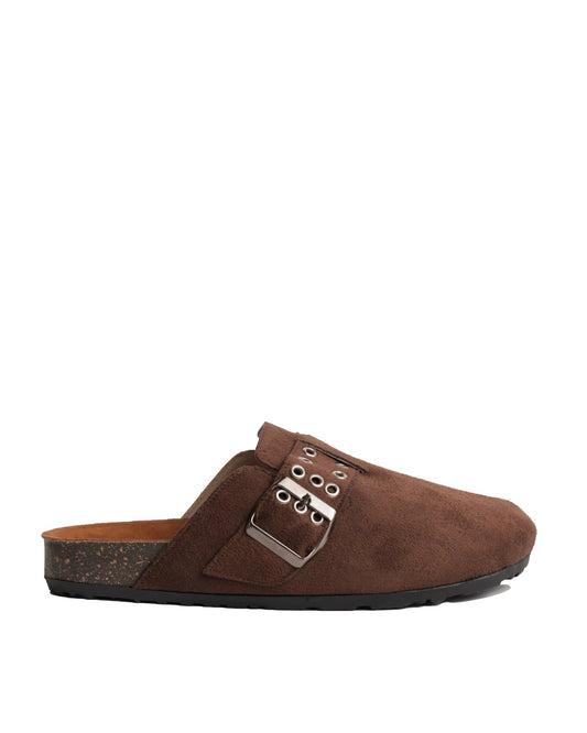 Chunky Clogs - Brown - Shozana