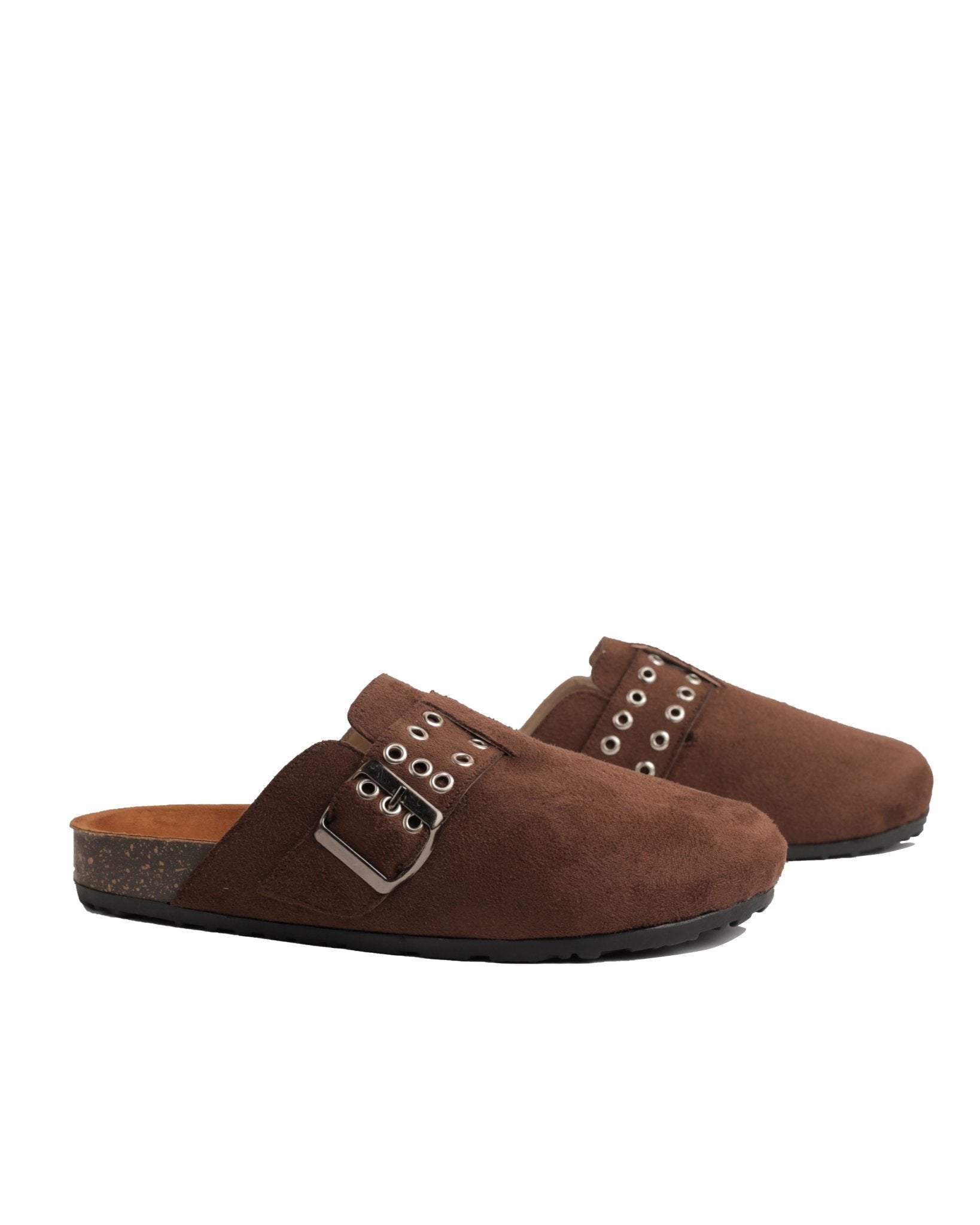 Chunky Clogs - Brown - Shozana