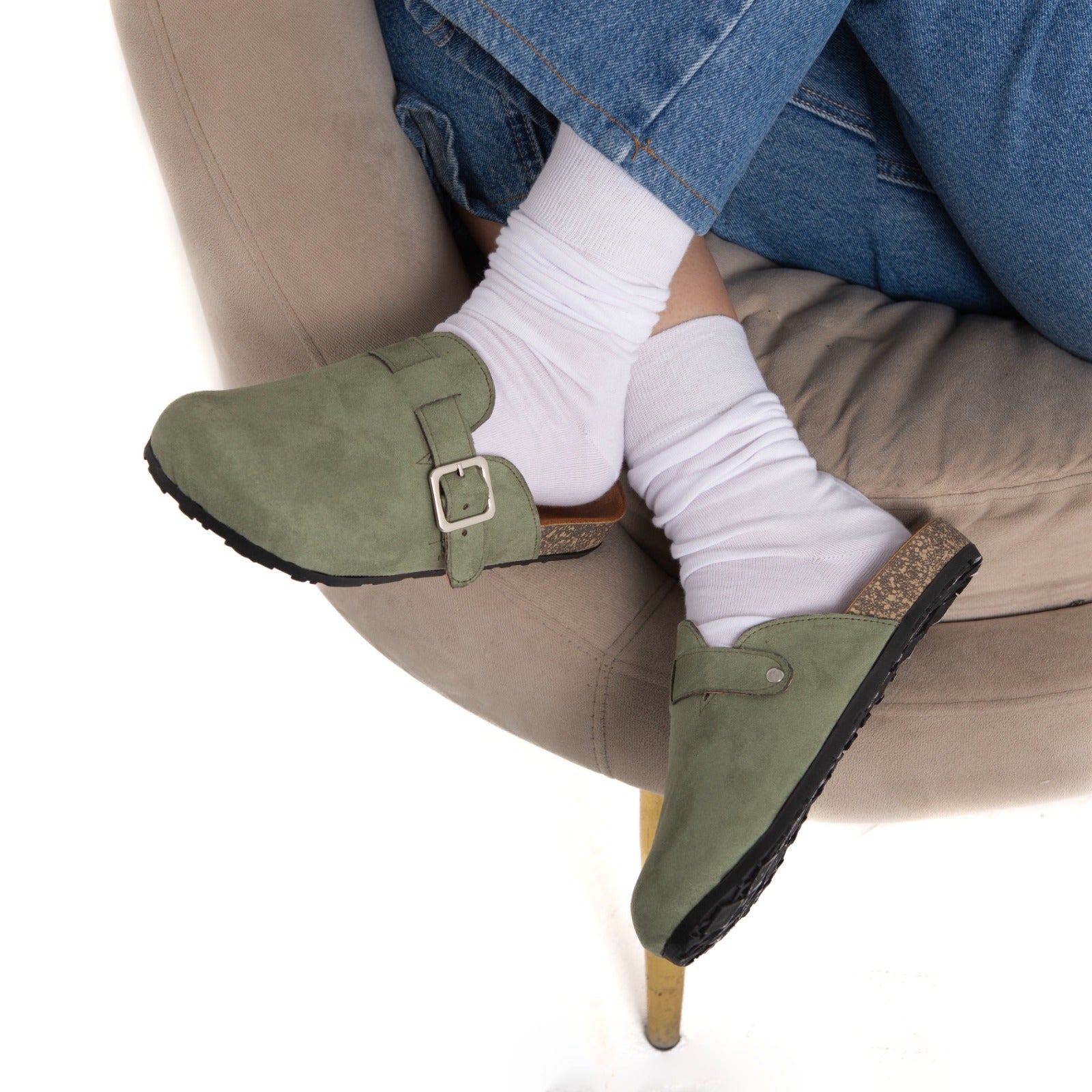 Clogs - DarkSeaGreen - Shozana