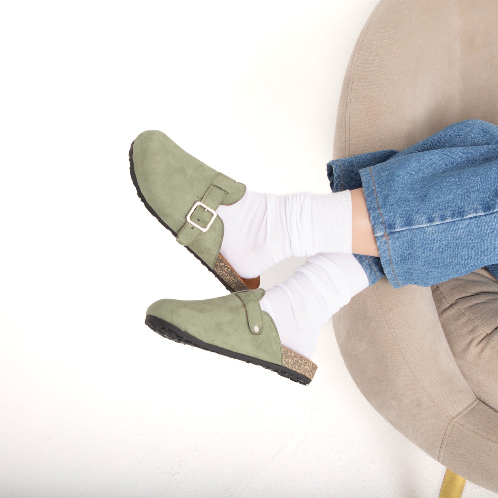 Clogs - DarkSeaGreen - Shozana